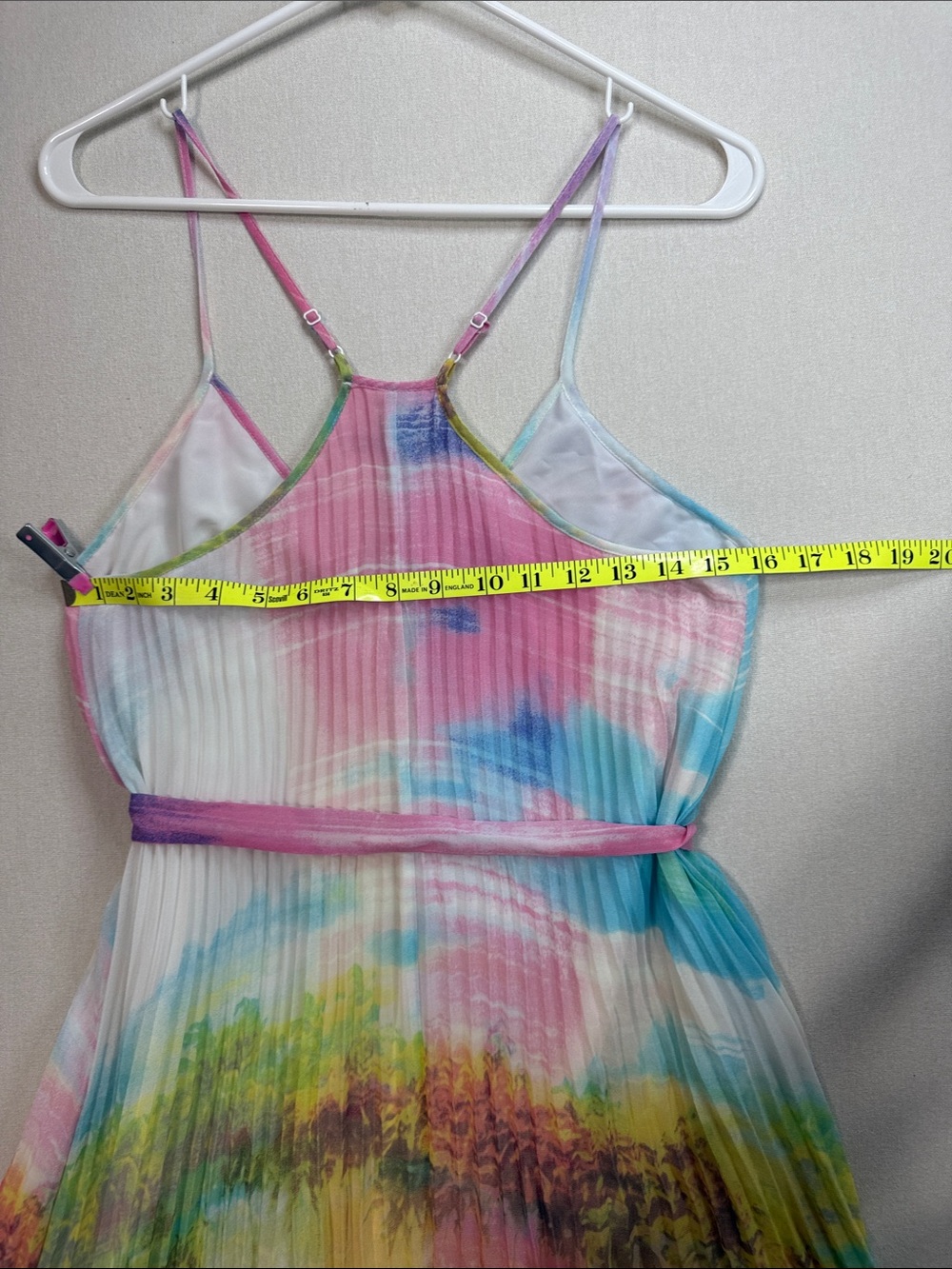 Victoria's Secret Pastel Rainbow Pleated Maxi Dress - Picture 6 of 8